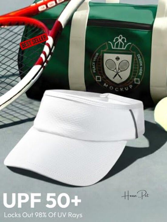 UV Protection Sun Visor Hat - Lightweight Foldable Sports Visor for Running main image 4